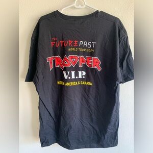 Iron Maiden Trooper VIP Tour Tshirt Tee Black Men’s Size XL Official Merch